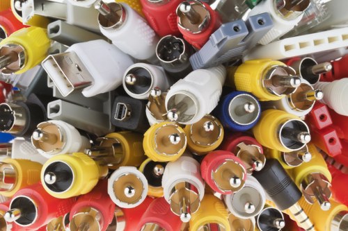 Stacked furniture and boxed items ready for volumetric load measurement